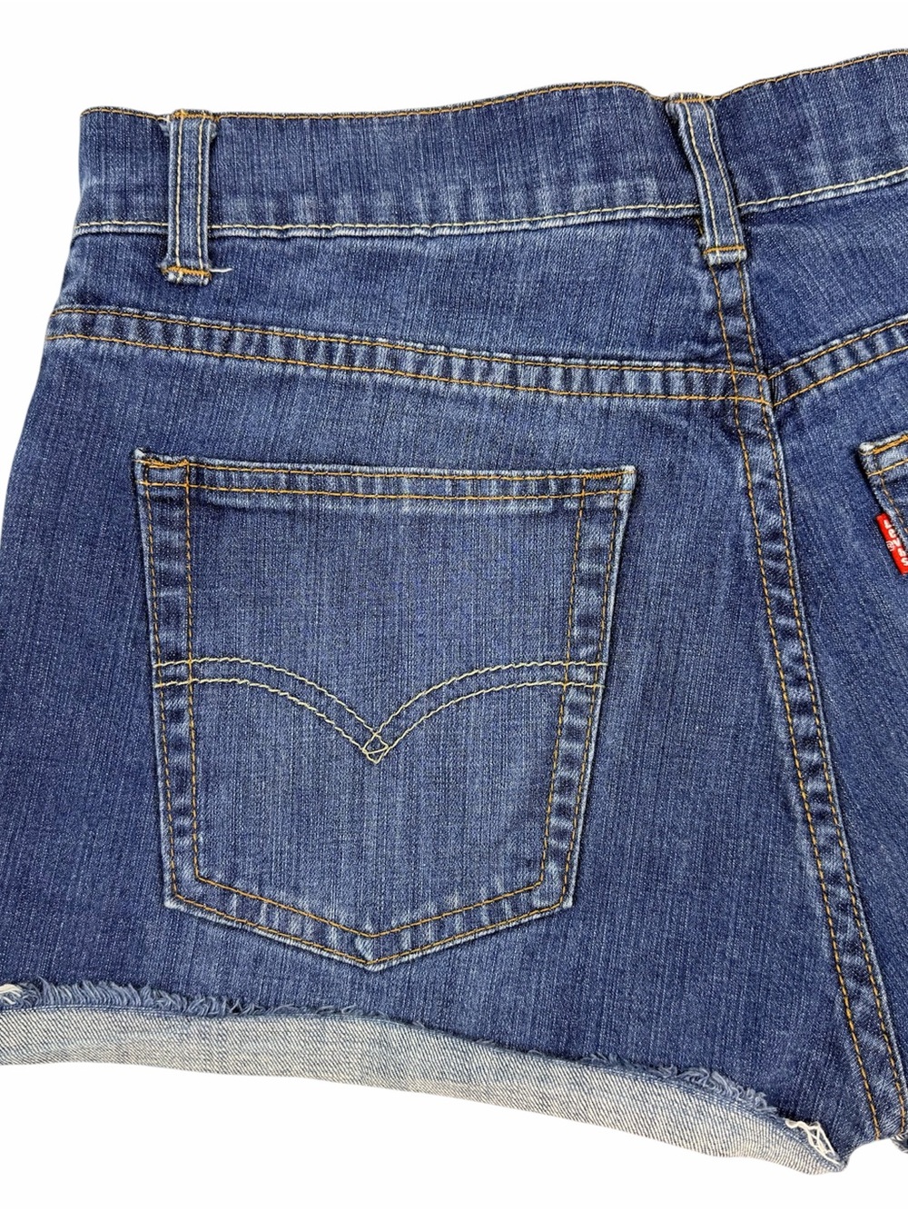 Levi's 541 Athletic Fit Cut Off Denim Mini Shorts Size 20 Reg/Waist 30 - Picture 5 of 10